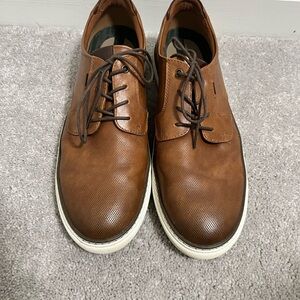 Crown Vintage Tan Leather Men's Oxfords